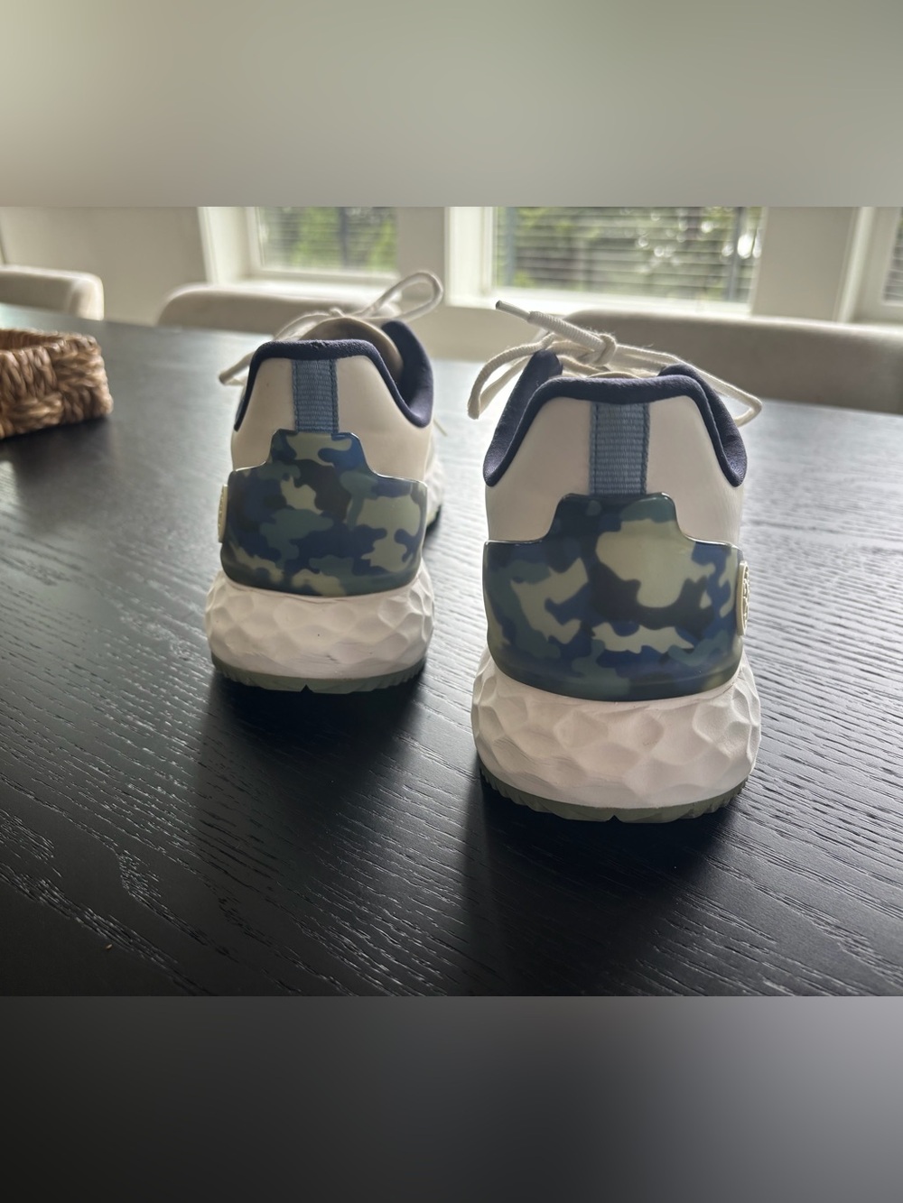 G/FORE White and Navy Men's Athletic Golf Shoes - Picture 4 of 5
